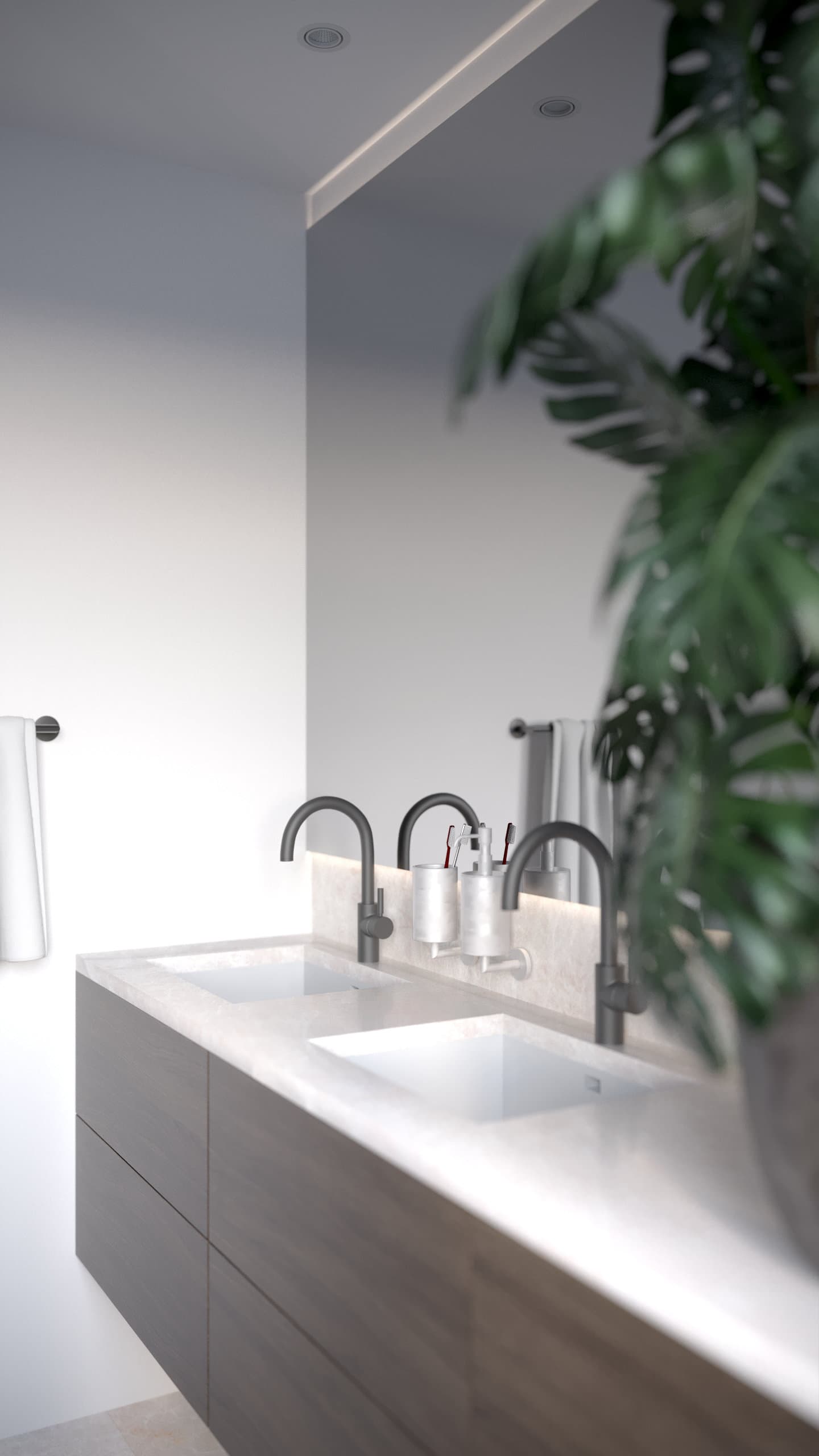 Badezimmer Innenvisualisierung