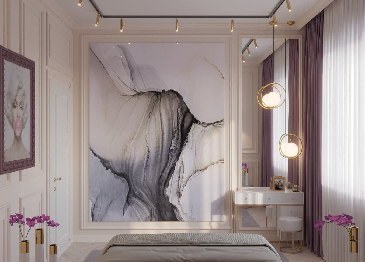 Schlafzimmer Visualisierung Detail