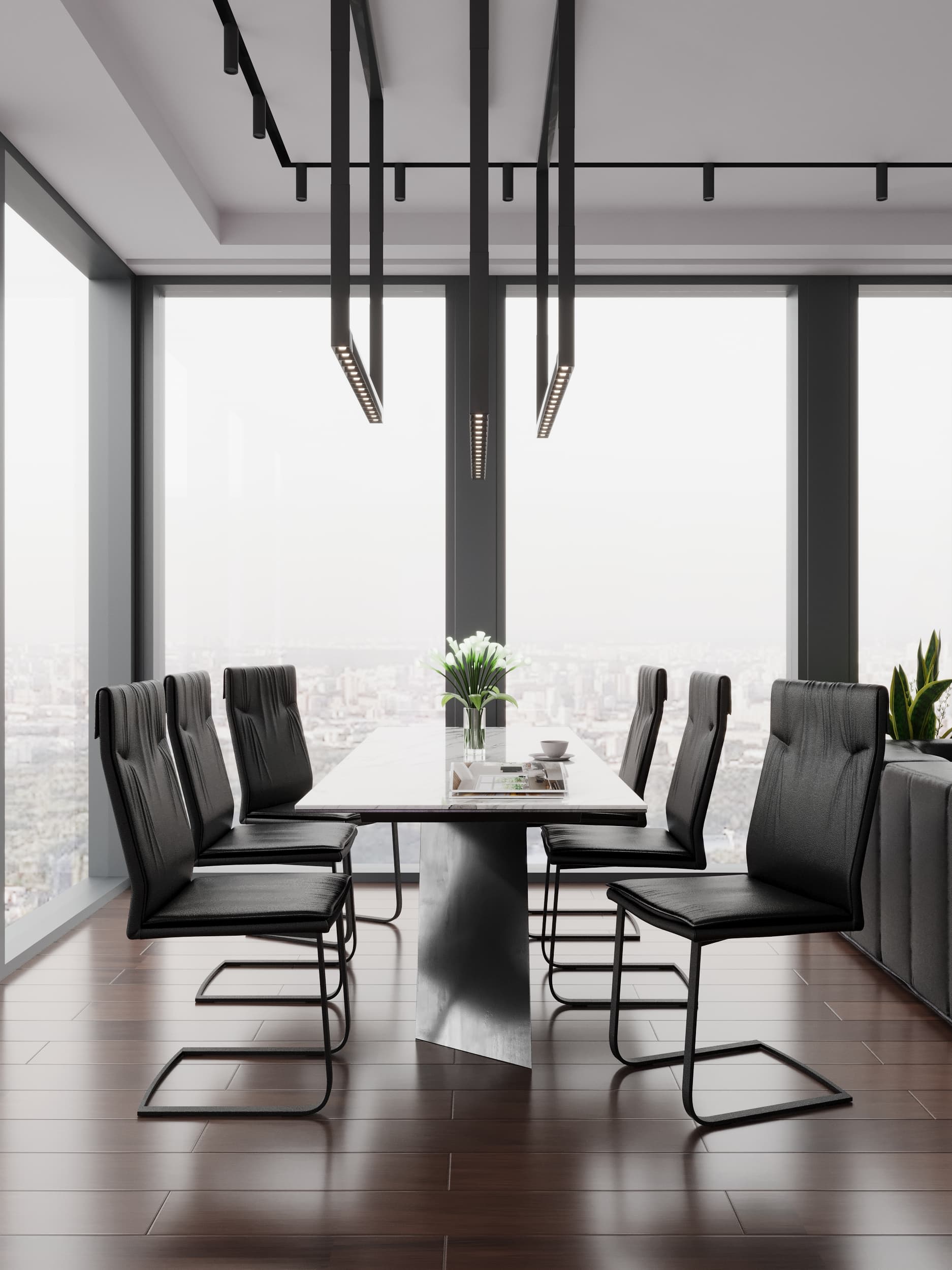 Wohnzimmer Innenvisualisierung